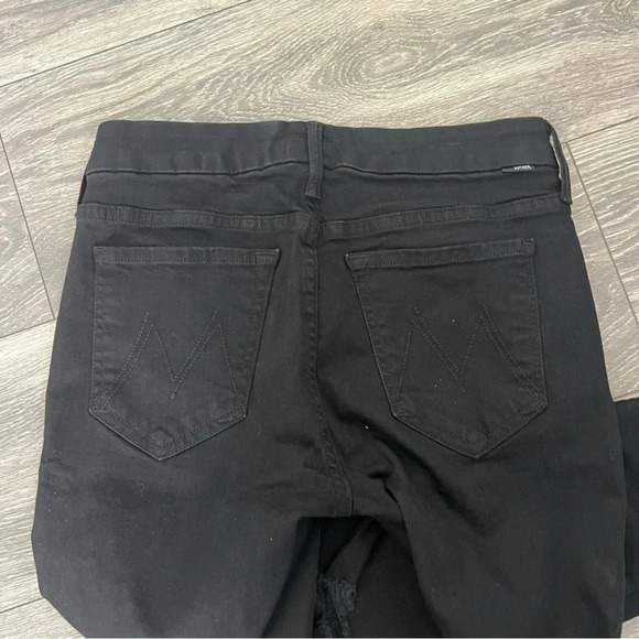 Mother The looker frayed ankle black jeans - Picture 4 of 6
